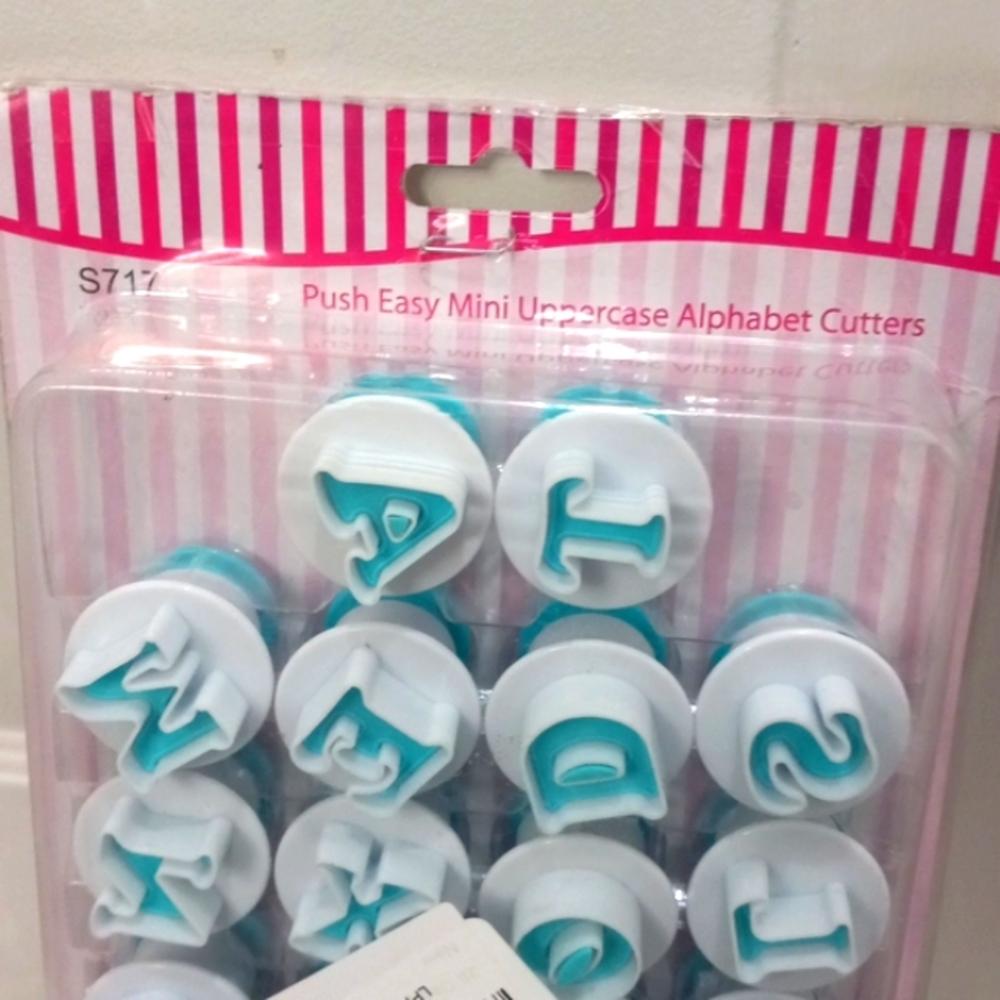 NWT Fondant Cake Alphabet